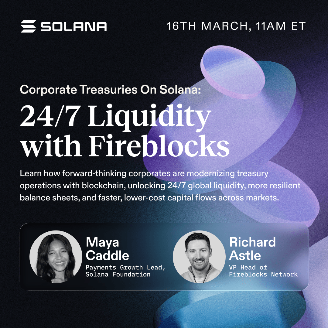 Webinar: Corporate Treasuries on Solana