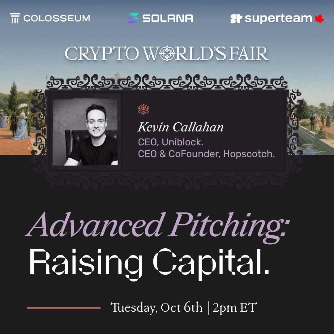Raising Capital & Advanced Pitching
