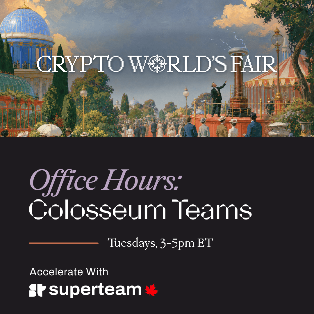 Office Hours: Colosseum Crypto World's Fair